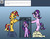 Size: 1024x808 | Tagged: safe, artist:platinumdrop, starlight glimmer, sunset shimmer, twilight sparkle, alicorn, pony, unicorn, tumblr:ask-platinumdrop, g4, ask, bipedal, net, request, text, trio, tumblr, twilight sparkle (alicorn)