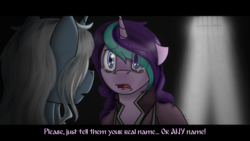 Size: 1920x1080 | Tagged: safe, artist:stuflox, starlight glimmer, trixie, pony, unicorn, g4, clothes, count orlov, crying, female, mare, musical, open mouth, subtitles