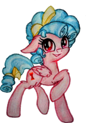 Size: 603x859 | Tagged: safe, artist:misteriousshine, cozy glow, pegasus, pony, g4, bow, female, filly, foal, hair bow, raised hoof, ringlets, simple background, solo, tail bow, transparent background