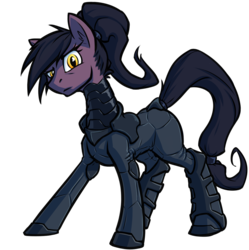Size: 1200x1207 | Tagged: safe, artist:kalemon, oc, oc only, oc:whisper step, earth pony, pony, armor, simple background, solo, space horse rpg, transparent background
