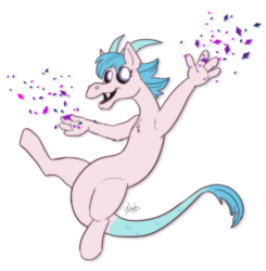 Size: 980x1000 | Tagged: safe, artist:wiggles, oc, oc only, oc:free spirited, draconequus, hybrid, female, interspecies offspring, mare, offspring, parent:discord, parent:princess celestia, parents:dislestia, simple background, solo, transparent background
