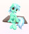 Size: 3048x3505 | Tagged: safe, alternate version, artist:xbi, lyra heartstrings, pony, unicorn, g4, female, high res, lineless, looking at you, meme, sitting, sitting lyra, solo