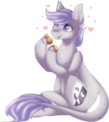 Size: 2075x2326 | Tagged: safe, artist:mauuwde, oc, oc only, oc:thespia, earth pony, pony, cookie, female, food, high res, mare, simple background, solo, transparent background