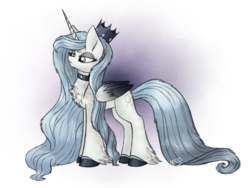 Size: 2048x1536 | Tagged: safe, artist:melonseed11, oc, oc only, alicorn, pony, chest fluff, crown, female, jewelry, mare, regalia, simple background, solo, transparent background