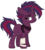 Size: 1544x1704 | Tagged: safe, artist:nightmarye, oc, oc only, pony, unicorn, female, magical lesbian spawn, mare, offspring, parent:tempest shadow, parent:twilight sparkle, parents:tempestlight, scar, simple background, solo, transparent background