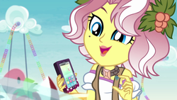Size: 1920x1080 | Tagged: safe, screencap, vignette valencia, equestria girls, equestria girls specials, g4, my little pony equestria girls: better together, my little pony equestria girls: rollercoaster of friendship, cellphone, cute, female, phone, smartphone, solo, valenciadorable
