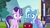 Size: 1920x1080 | Tagged: safe, screencap, starlight glimmer, trixie, pony, unicorn, g4, road to friendship, brooch, cape, clothes, duo, female, jewelry, mare, trixie's brooch, trixie's cape, wide eyes