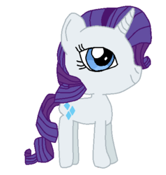 Size: 461x484 | Tagged: safe, alternate version, artist:nightshadowmlp, rarity, pony, g4, female, simple background, smiling, solo