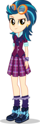 Size: 1969x6001 | Tagged: safe, artist:sebisscout1997, indigo zap, equestria girls, g4, my little pony equestria girls: friendship games, .svg available, clothes, crystal prep academy uniform, crystal prep shadowbolts, ear piercing, earring, female, goggles, jewelry, piercing, school uniform, simple background, socks, solo, transparent background, vector
