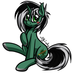 Size: 1200x1200 | Tagged: safe, artist:alittleofsomething, oc, oc only, oc:scribbles, pony, unicorn, female, mare, simple background, solo, transparent background