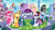 Size: 2560x1440 | Tagged: safe, gameloft, idw, applejack, fluttershy, king sombra, pinkie pie, radiant hope, rainbow dash, rarity, twilight sparkle, alicorn, earth pony, pegasus, pony, unicorn, g4, siege of the crystal empire, crystal empire, female, game, gift code, idw showified, male, mane six, mare, my little pony logo, reformed sombra, stallion, twilight sparkle (alicorn)