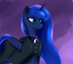 Size: 1920x1680 | Tagged: safe, artist:renarde-louve, princess luna, alicorn, pony, g4, cape, clothes, female, redraw