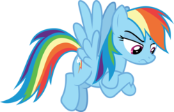 Size: 2838x1833 | Tagged: safe, artist:frownfactory, rainbow dash, pegasus, pony, g4, the washouts (episode), .svg available, annoyed, crossed arms, crossed hooves, cutie mark, female, flying, frown, mare, rainbow dash is not amused, raised eyebrow, simple background, solo, svg, transparent background, unamused, vector, wings