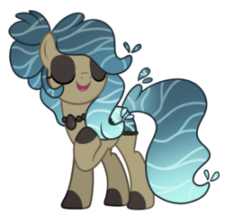 Size: 1024x983 | Tagged: safe, artist:mintoria, oc, oc only, oc:laurel flow, original species, pond pony, base used, eyes closed, female, simple background, solo, transparent background