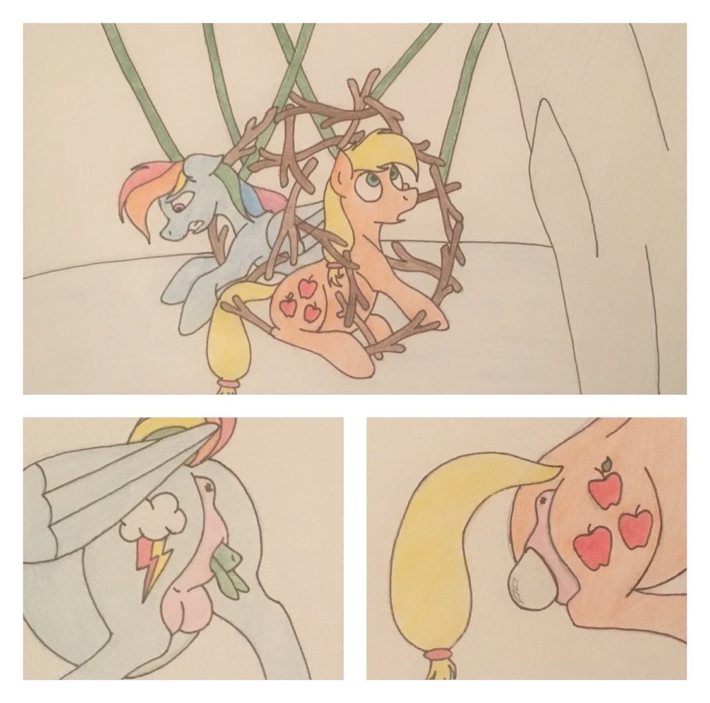 Explicit Artist Warrior Stew Applejack Rainbow Dash