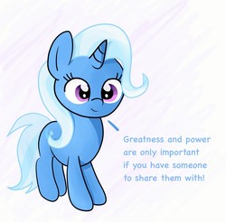 Size: 1280x1257 | Tagged: safe, artist:badponyvectors, trixie, pony, unicorn, g4, advice, female, mare, smiling, solo, text