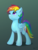 Size: 1908x2511 | Tagged: safe, artist:xbi, rainbow dash, pegasus, pony, g4, female, gradient background, looking up, solo