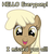 Size: 1280x1385 | Tagged: safe, artist:sintakhra, mjölna, earth pony, pony, ask sandy pony, g4, brown, cute, daaaaaaaaaaaw, happy, smiling, solo