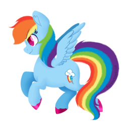 Size: 1500x1500 | Tagged: safe, artist:fannytastical, part of a set, rainbow dash, pony, g4, cute, female, simple background, solo, sticker, transparent background