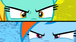 Size: 1920x1080 | Tagged: safe, screencap, lightning dust, rainbow dash, g4, the washouts (episode)