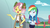 Size: 1920x1080 | Tagged: safe, screencap, rainbow dash, vignette valencia, equestria girls, equestria girls specials, g4, my little pony equestria girls: better together, my little pony equestria girls: rollercoaster of friendship, beauty mark, eyes closed, female, open mouth