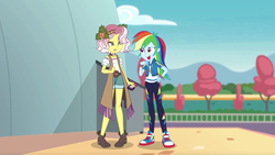 Size: 1920x1080 | Tagged: safe, screencap, rainbow dash, vignette valencia, equestria girls, equestria girls specials, g4, my little pony equestria girls: better together, my little pony equestria girls: rollercoaster of friendship, converse, female, shoes, sneakers