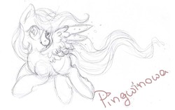 Size: 782x490 | Tagged: safe, artist:pingwinowa, oc, pegasus, pony