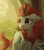 Size: 678x767 | Tagged: safe, artist:draconidsmxz, autumn blaze, kirin, g4, my little pony: friendship is magic, sounds of silence, female, forest, looking back, mare, plant, sad, solo, tree, wip