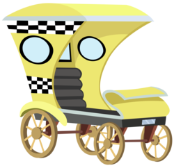 Size: 6108x5914 | Tagged: safe, artist:craftybrony, g4, putting your hoof down, absurd resolution, no pony, resource, simple background, taxi, transparent background, vector, vehicle