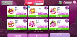 Size: 2960x1440 | Tagged: safe, gameloft, g4, my little pony: magic princess, costs real money, crack is cheaper, gem, greedy