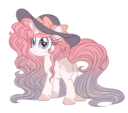 Size: 2653x2353 | Tagged: safe, artist:lemonkaiju, oc, oc only, pony, unicorn, female, hat, high res, mare, simple background, solo, transparent background