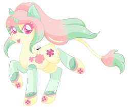Size: 500x426 | Tagged: safe, artist:imaranx, oc, oc only, oc:flowerbeat, original species, animated, closed species, gif, musical fountain pony, shiny, simple background, solo, sparkles, transparent background