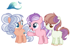 Size: 1621x1061 | Tagged: safe, artist:vintage-owll, oc, oc only, oc:warming tide, earth pony, pony, colt, female, filly, male, offspring, parent:diamond tiara, parent:tender taps, simple background, transparent background