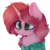 Size: 1024x1024 | Tagged: safe, artist:_spacemonkeyz_, oc, oc only, oc:pon, pony, unicorn, bust, clothes, female, mare, portrait, scarf, simple background, solo, tongue out, transparent background