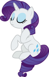 Size: 3000x4674 | Tagged: safe, artist:cloudy glow, rarity, pony, unicorn, g4, the mean 6, eyes closed, female, mare, simple background, solo, transparent background, vector