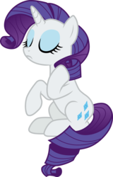 Size: 3000x4674 | Tagged: safe, artist:cloudy glow, rarity, pony, unicorn, g4, the mean 6, belly, eyes closed, female, mare, simple background, solo, transparent background, vector