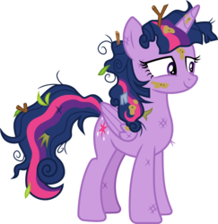 Size: 3000x3089 | Tagged: safe, artist:cloudy glow, twilight sparkle, alicorn, pony, a matter of principals, g4, .ai available, female, high res, messy mane, simple background, solo, transparent background, twilight sparkle (alicorn), vector