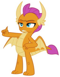 Size: 1860x2382 | Tagged: safe, artist:sonofaskywalker, smolder, dragon, g4, what lies beneath, dragoness, female, sassy, simple background, solo, transparent background, vector