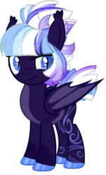 Size: 1413x2343 | Tagged: safe, artist:sonofaskywalker, oc, oc only, oc:halo, bat pony, pony, bat pony oc, commission, female, mare, show accurate, simple background, solo, transparent background