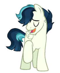 Size: 463x563 | Tagged: safe, artist:spectrumnightyt, oc, oc only, oc:crescendo, pegasus, pony, base used, magical lesbian spawn, male, offspring, parent:coloratura, parent:songbird serenade, parents:colorenade, simple background, solo, stallion, transparent background