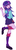 Size: 298x936 | Tagged: safe, artist:akomaru, twilight sparkle, human, equestria girls, g4, clothes, female, leg warmers, looking at you, miniskirt, open mouth, pleated skirt, shoes, simple background, skirt, smiling, solo, white background