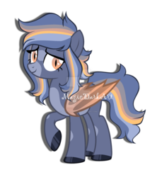 Size: 1024x1152 | Tagged: safe, artist:magicdarkart, oc, oc only, bat pony, pony, deviantart watermark, obtrusive watermark, simple background, solo, transparent background, watermark