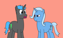 Size: 1262x756 | Tagged: safe, artist:gradiusfanatic, trixie, oc, pony, unicorn, g4, duo