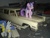 Size: 3264x2448 | Tagged: safe, starlight glimmer, g4, ambulance, blind bag, cadillac, everfree customs, female, garage, high res, irl, photo, royal guard, toy, trailer