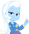 Size: 1055x1225 | Tagged: safe, artist:kingdark0001, trixie, equestria girls, g4, clothes, dress, female, hoodie, looking at you, raised eyebrow, simple background, skirt, smug, solo, transparent background