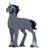 Size: 1146x1306 | Tagged: safe, artist:celeriven, oc, oc only, oc:cepheus, pony, unicorn, blank flank, male, offspring, parent:king sombra, parent:princess luna, parents:lumbra, simple background, solo, stallion, transparent background