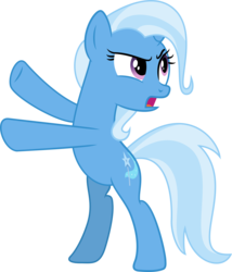 Size: 8050x9402 | Tagged: safe, artist:sinkbon, trixie, pony, unicorn, g4, road to friendship, absurd resolution, bipedal, female, looking back, mare, rearing, simple background, solo, transparent background, vector