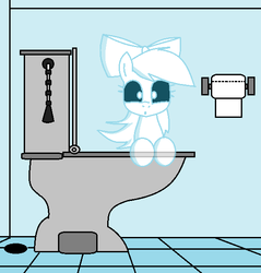 Size: 572x598 | Tagged: safe, artist:pencil bolt, oc, oc:jenny belle, ghost, ghost pony, bathroom, but why, not apple bloom, toilet