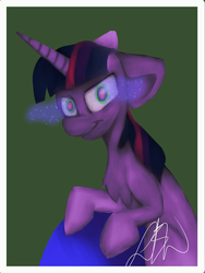 Size: 2400x3200 | Tagged: safe, artist:ponycrown, twilight sparkle, pony, g4, dark magic, female, high res, magic, possessed, solo