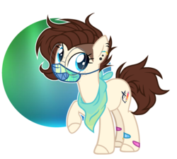 Size: 1024x921 | Tagged: safe, artist:mintoria, oc, oc only, oc:emily, earth pony, pony, female, glasses, mare, simple background, solo, transparent background